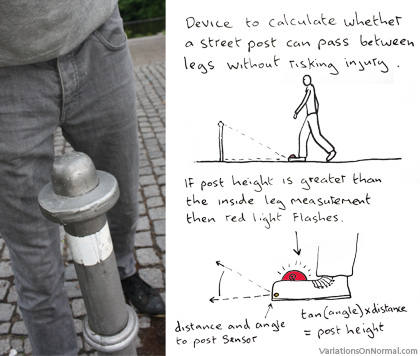 Street post striding