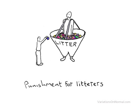 Punishment for Litterers