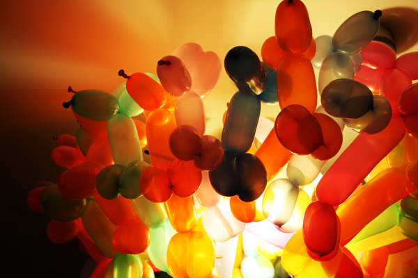Balloon Aniimal Chandelier by Dominic Wilcox