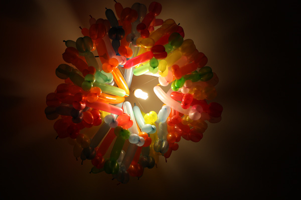 Balloon Aniimal Chandelier by Dominic Wilcox